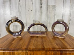 Set of Three Ceramic Candle holders