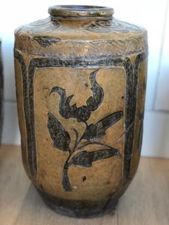 Set of Three Ceramic Chinese Pickle Jars