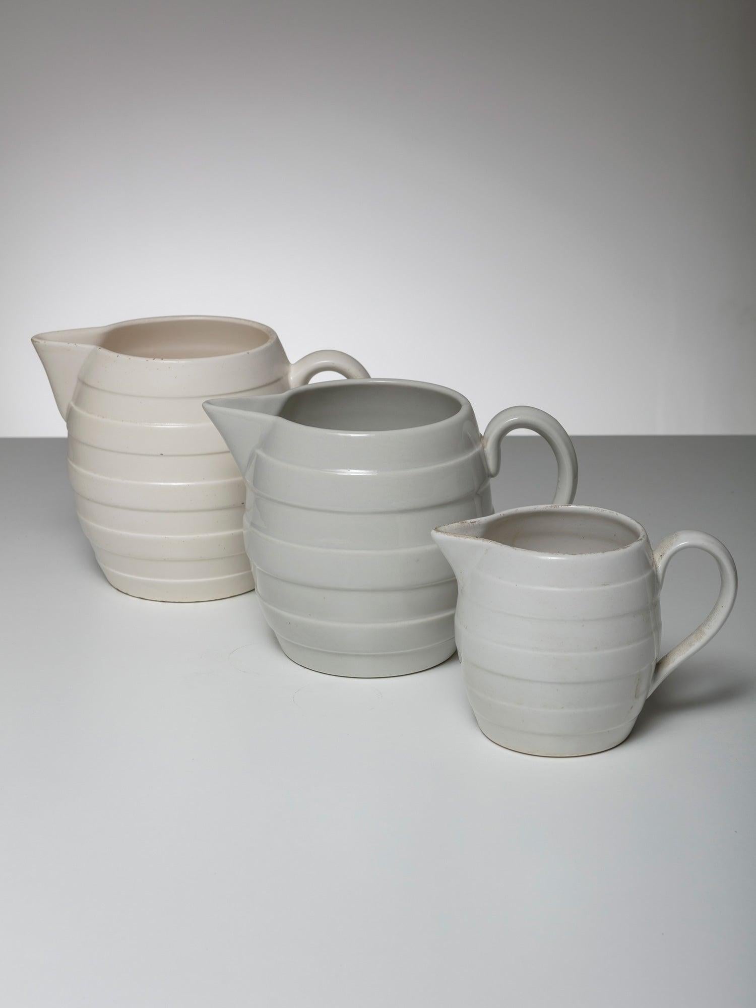 Set of Three Ceramic Pitchers by Guido Andloviz for SCI Laveno, Italy, 1930s In Good Condition For Sale In Milan, IT