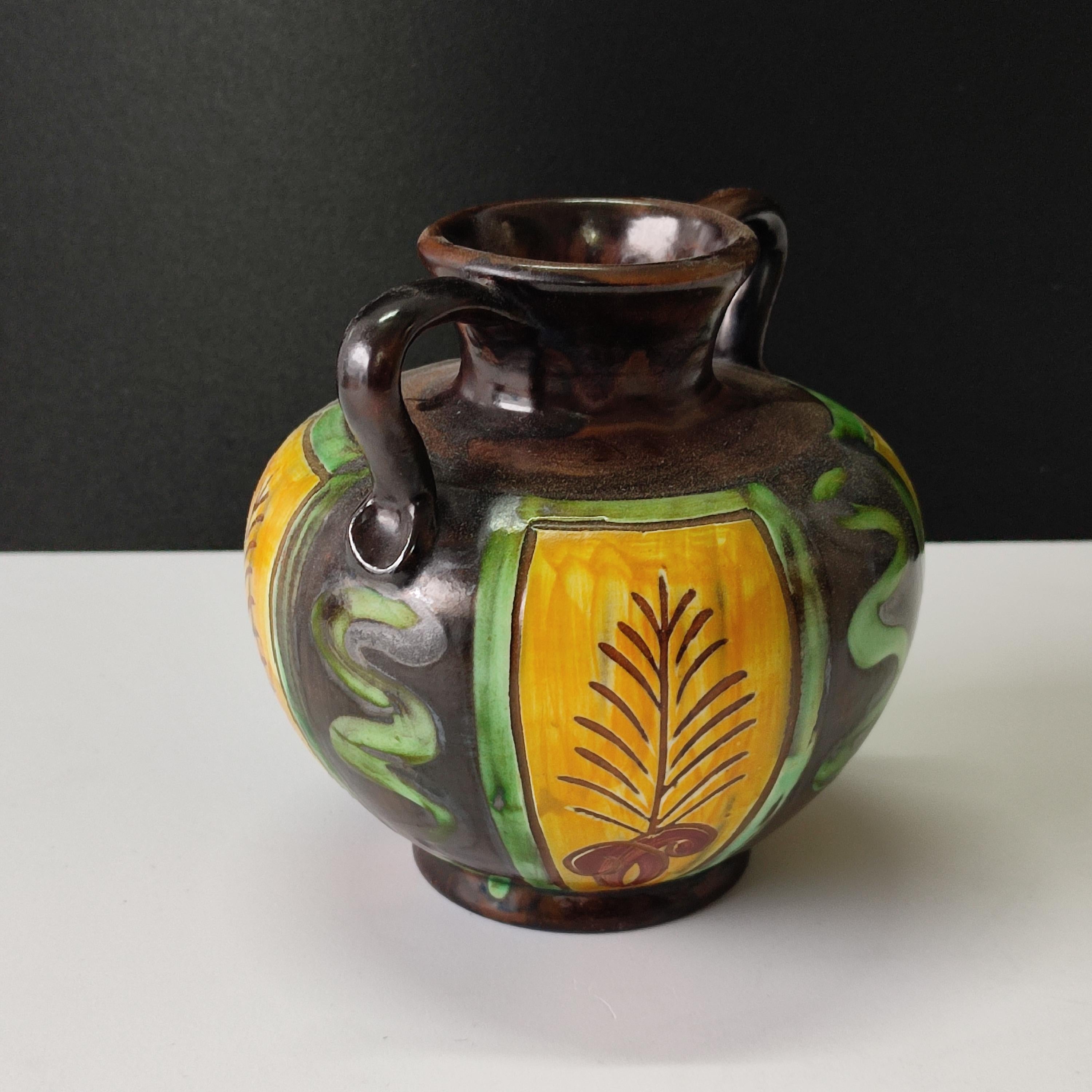 Set of Three Ceramic Vases, Upsala-Ekeby, Early 20th Century For Sale 7