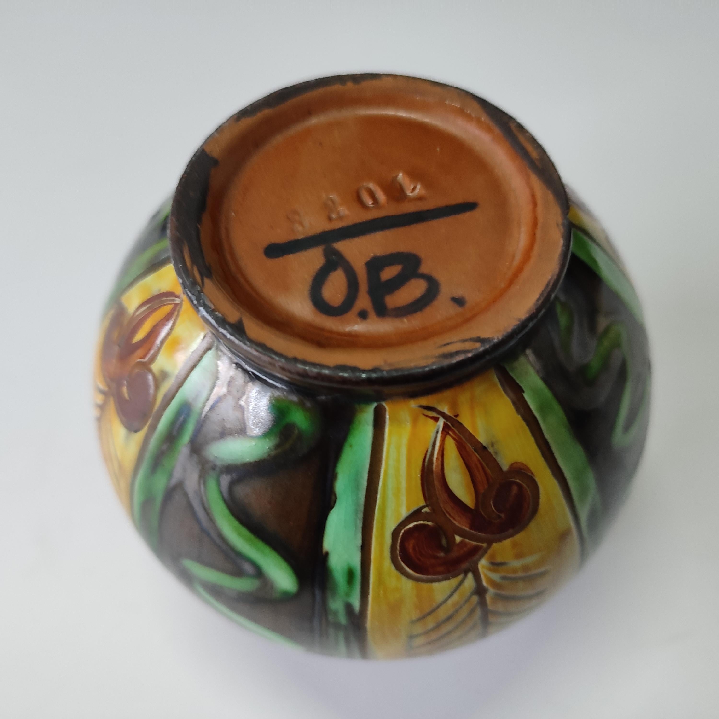 Set of Three Ceramic Vases, Upsala-Ekeby, Early 20th Century For Sale 2