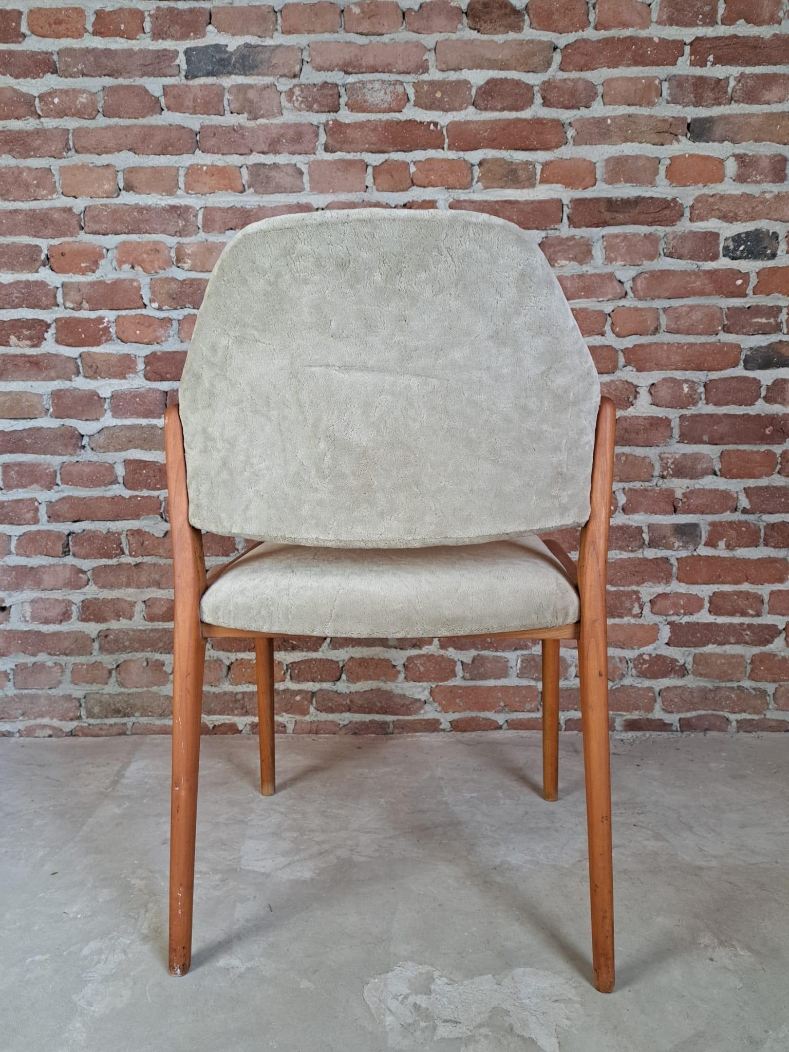 Danese Set di tre sedie in legno di teak, Danimarca, 1960 in vendita
