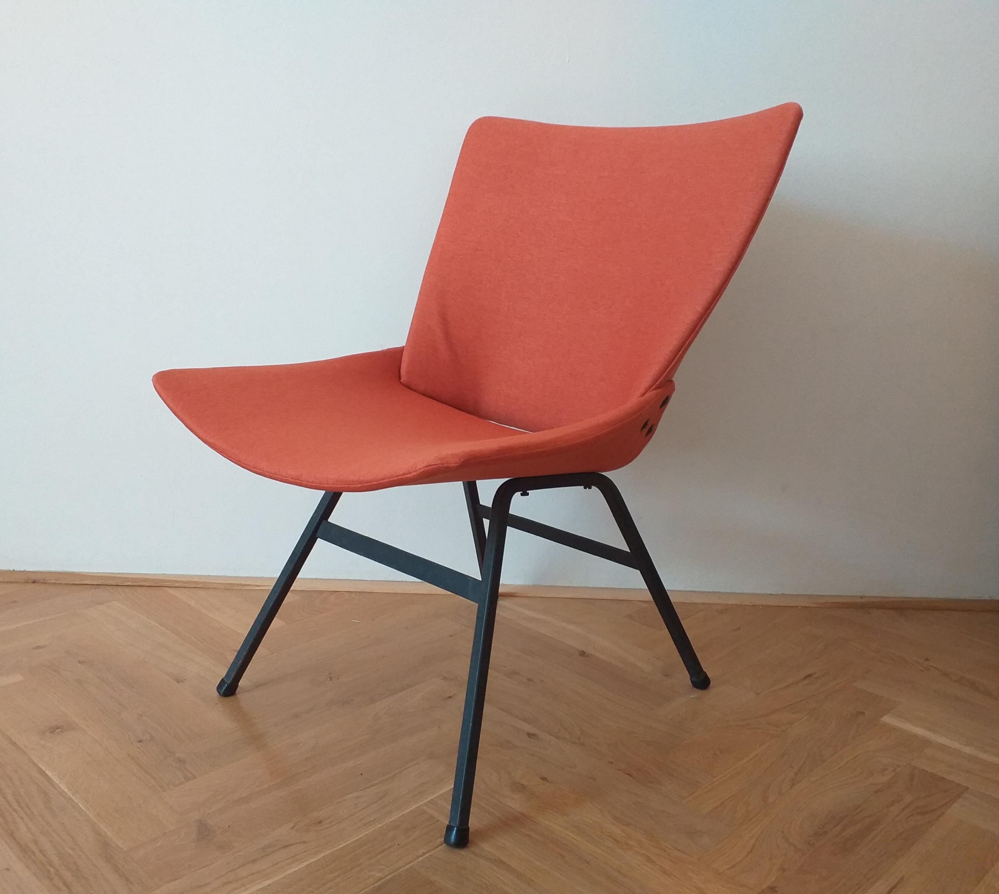 Slovenian Set of Three Chairs Lupina Designed by Niko Kralj, 1970s For Sale