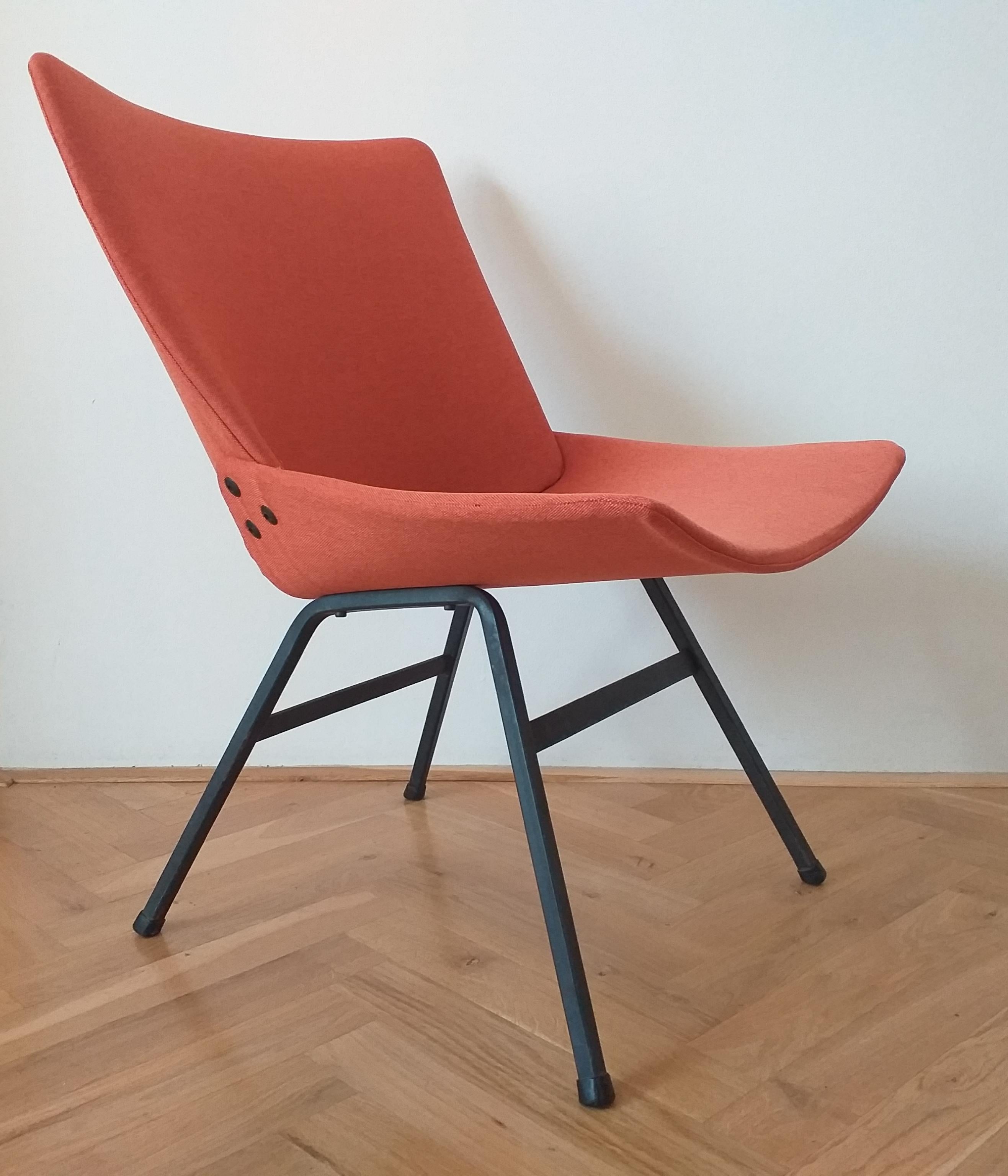 Lacquered Set of Three Chairs Lupina Designed by Niko Kralj, 1970s For Sale