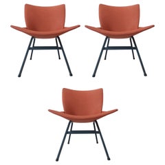 Ensemble de trois chaises Lupina conçu par Niko Kralj, 1970