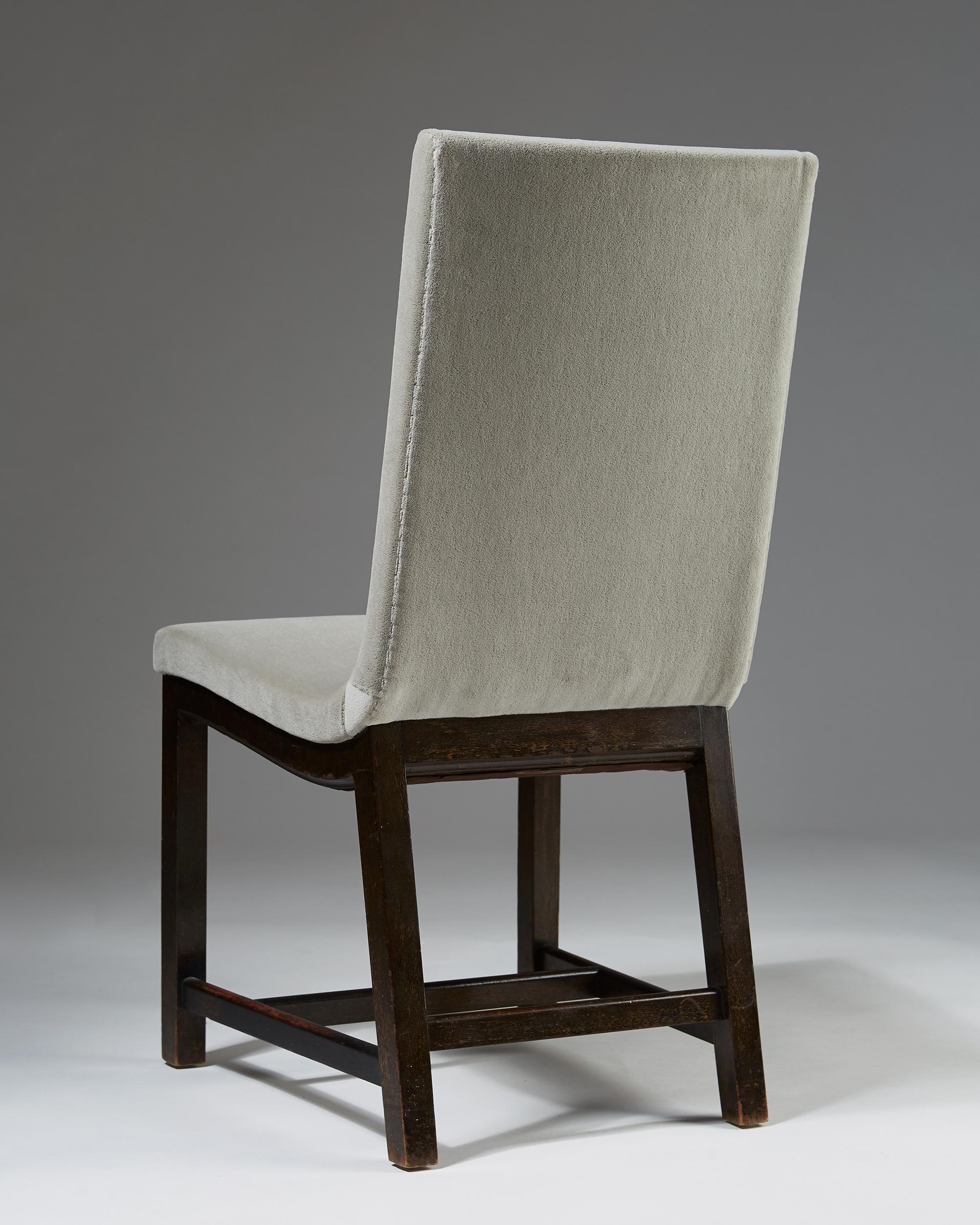 Mid-20th Century Set of Three Chairs “Typenko” by Axel Einar Hjorth, Nordiska Kompaniet, Sweden For Sale