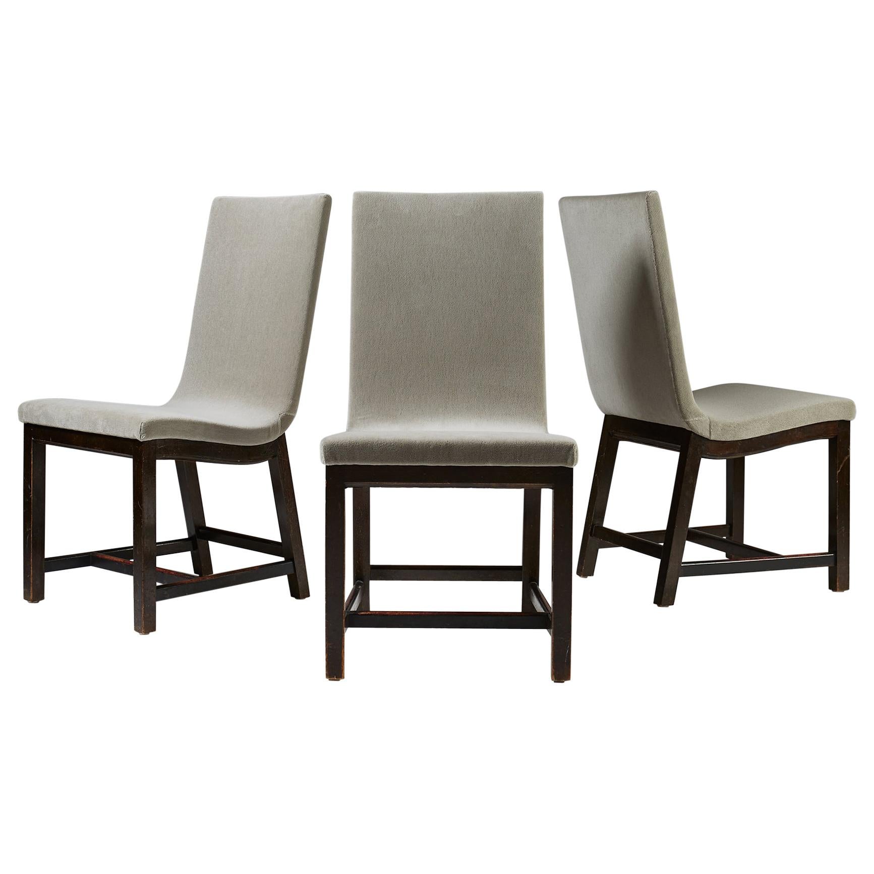 Set of Three Chairs “Typenko” by Axel Einar Hjorth, Nordiska Kompaniet, Sweden