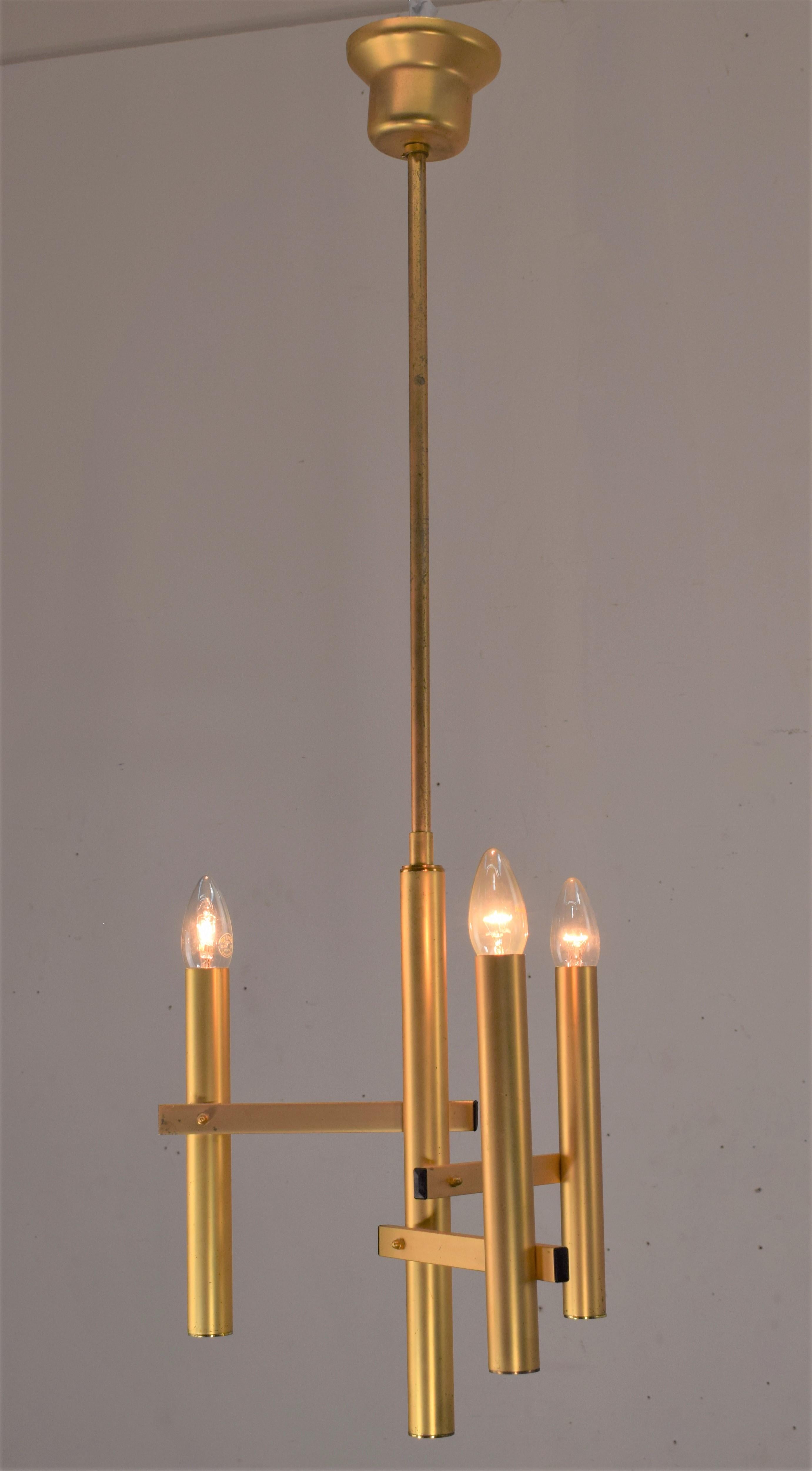 Mid-Century Modern Set of Three Chandeliers, 1960s For Sale