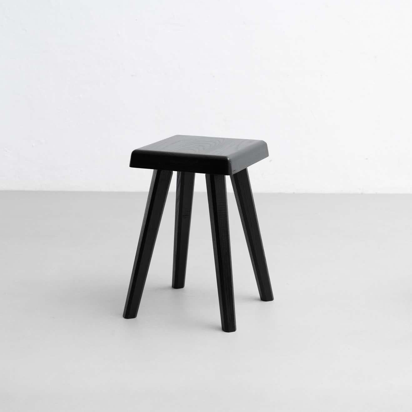 Mid-Century Modern Set of Three Chapo Special Black Edition S01R & S01A Stools For Sale