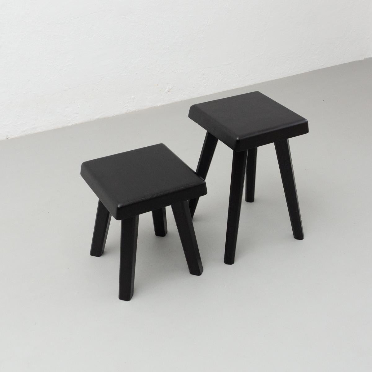 Set of Three Chapo Stools Special Black Edition In Good Condition In Barcelona, Barcelona