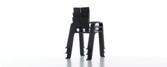 Set of Three Charlotte Perriand Ombra Tokyo Chair, Oak Stained Black by Cassina