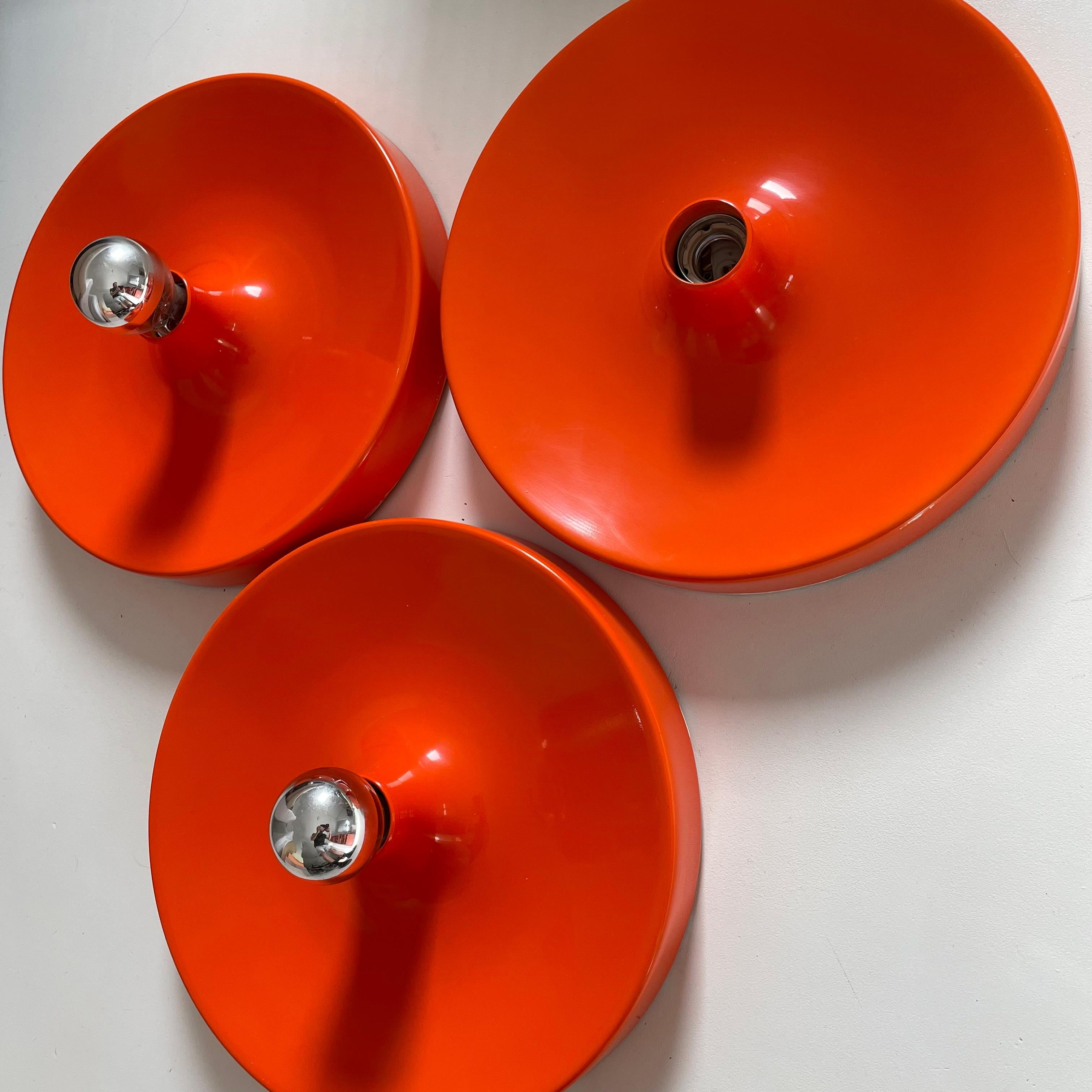 Set of Three Charlotte Perriand Style LES ARCS Wall Light by Staff, Germany 1970 For Sale 10