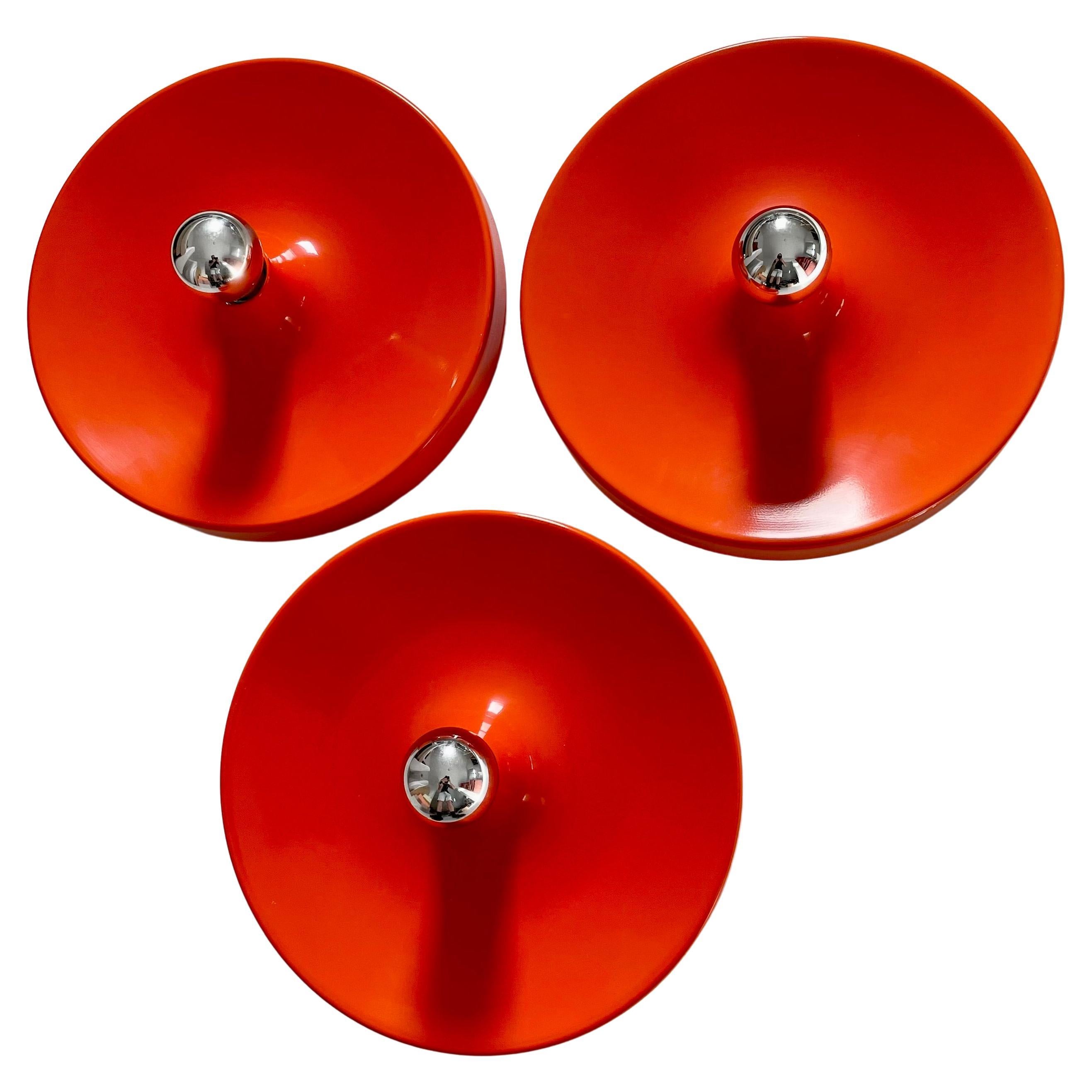 Set of Three Charlotte Perriand Style LES ARCS Wall Light by Staff, Germany 1970 For Sale