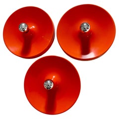 Vintage Set of Three Charlotte Perriand Style LES ARCS Wall Light by Staff, Germany 1970