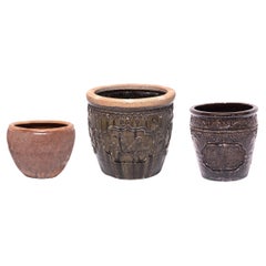 Set of Three Chinese Ceramic Vessels