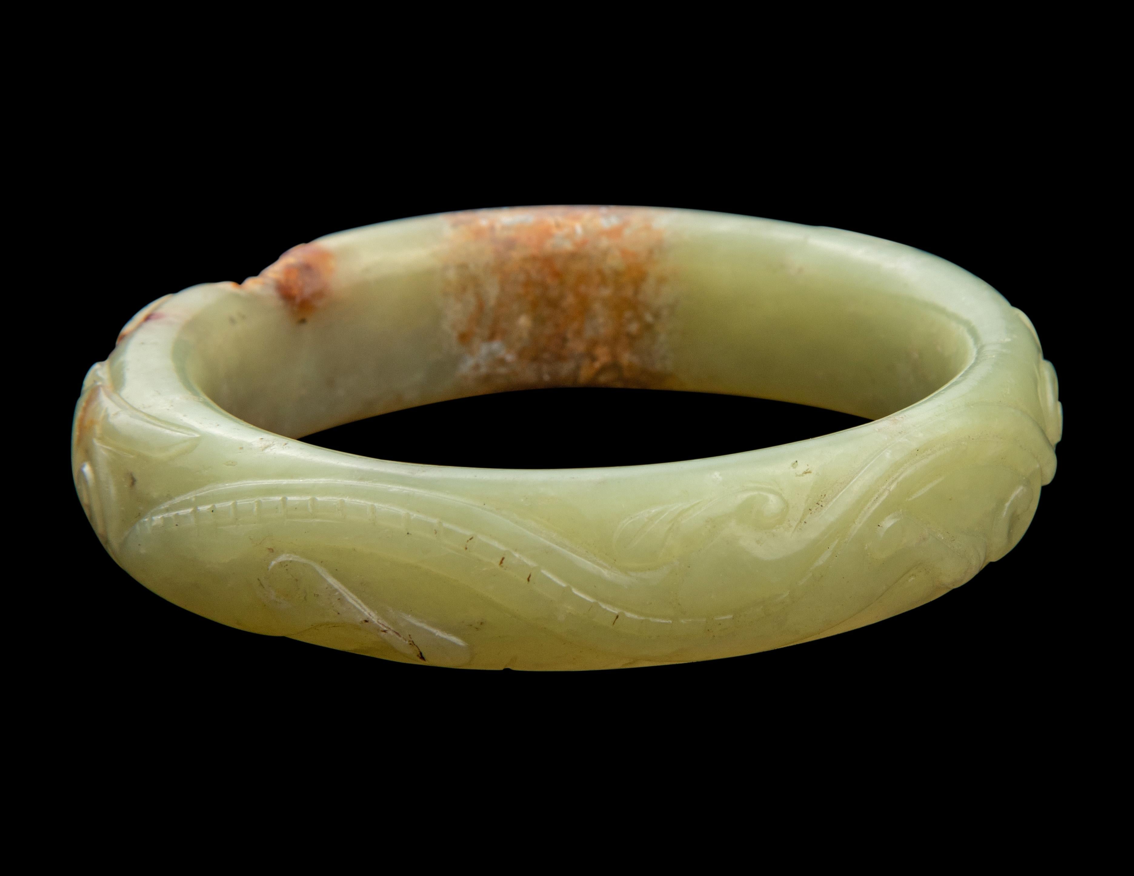 Valued for its rarity and lustrous appearance, jade (yù) has long been a symbol of excellence, longevity and purity of virtue. Worn as jewelry or as a protective charm, the stone was believed to imbue a person with a clear mind and pure spirit, and