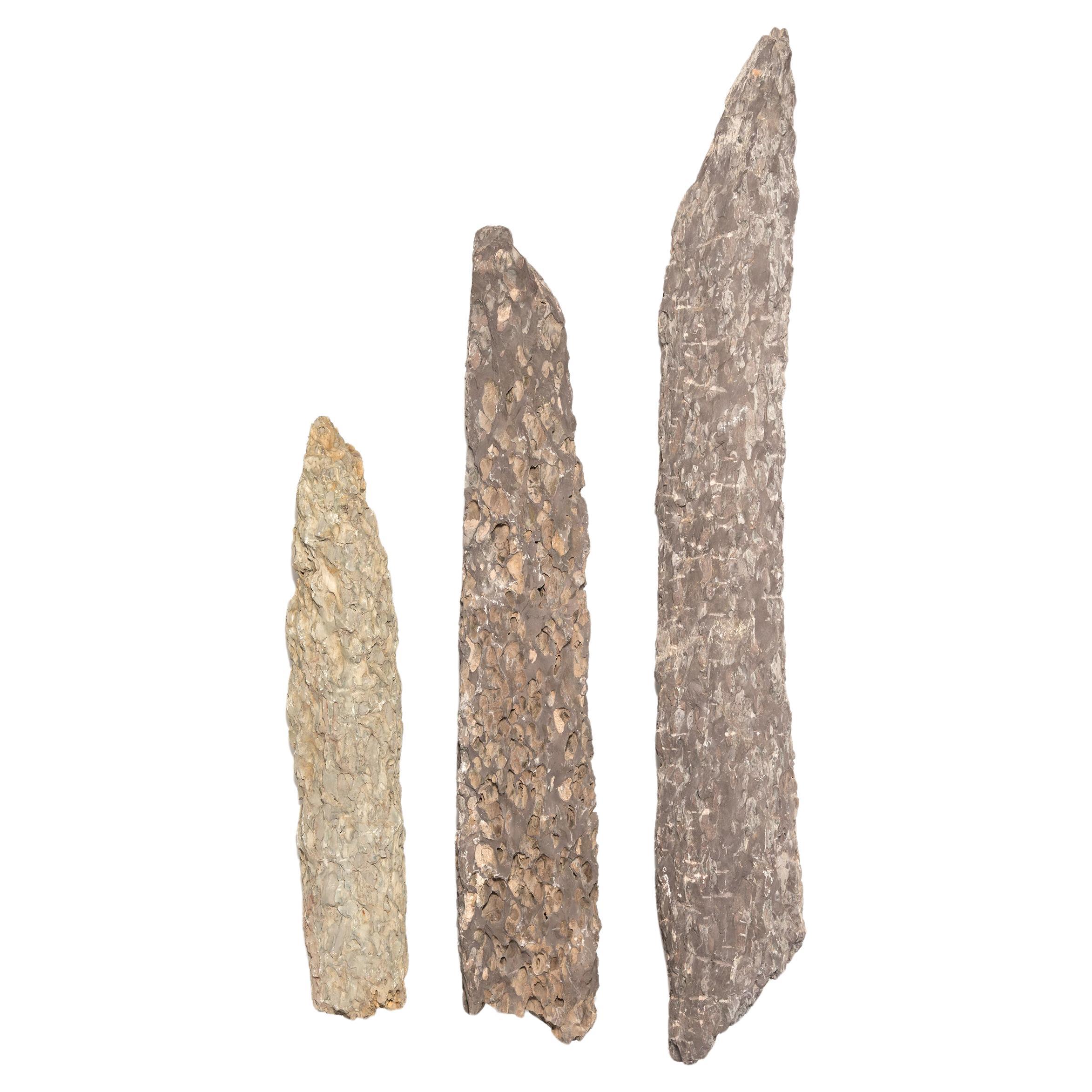 Set of Three Chinese Taihu Stones