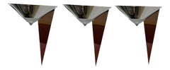 Set aus drei verchromten Halogen-Wandleuchtern, Hustadt Leuchten, Deutschland, 1980er Jahre