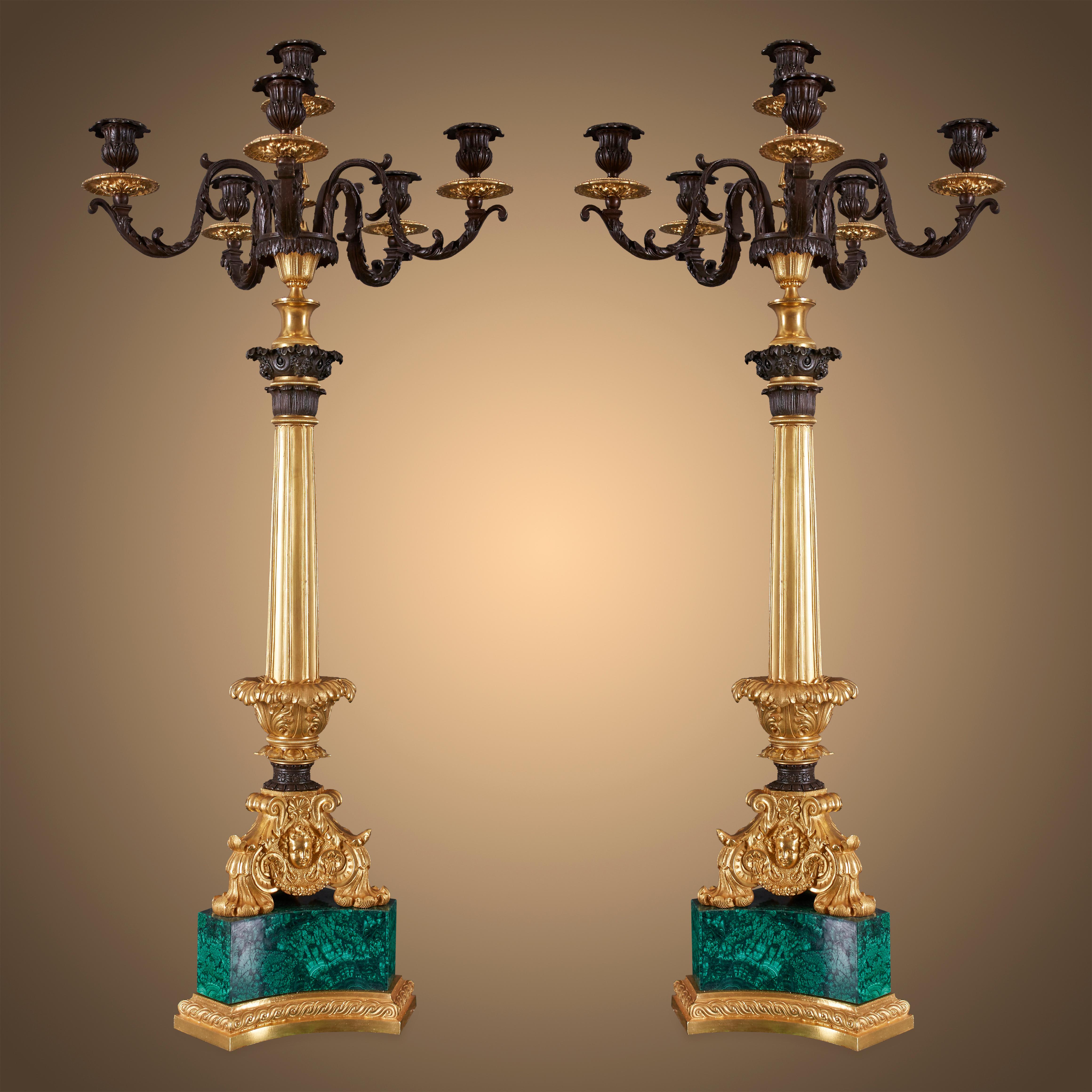 Set of three clocks and two pedestals from the 19th century. For Sale 9