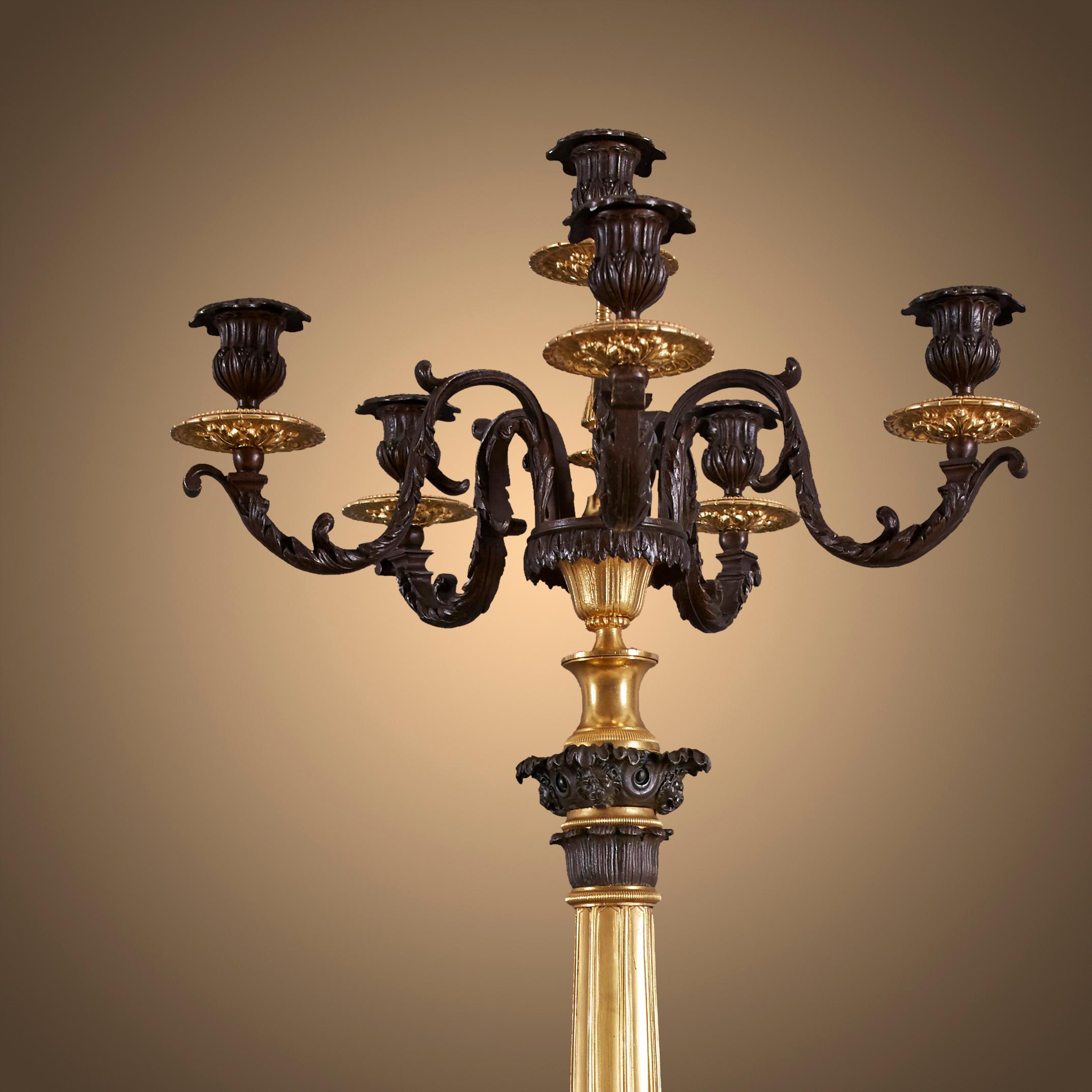 Set of three clocks and two pedestals from the 19th century. For Sale 12