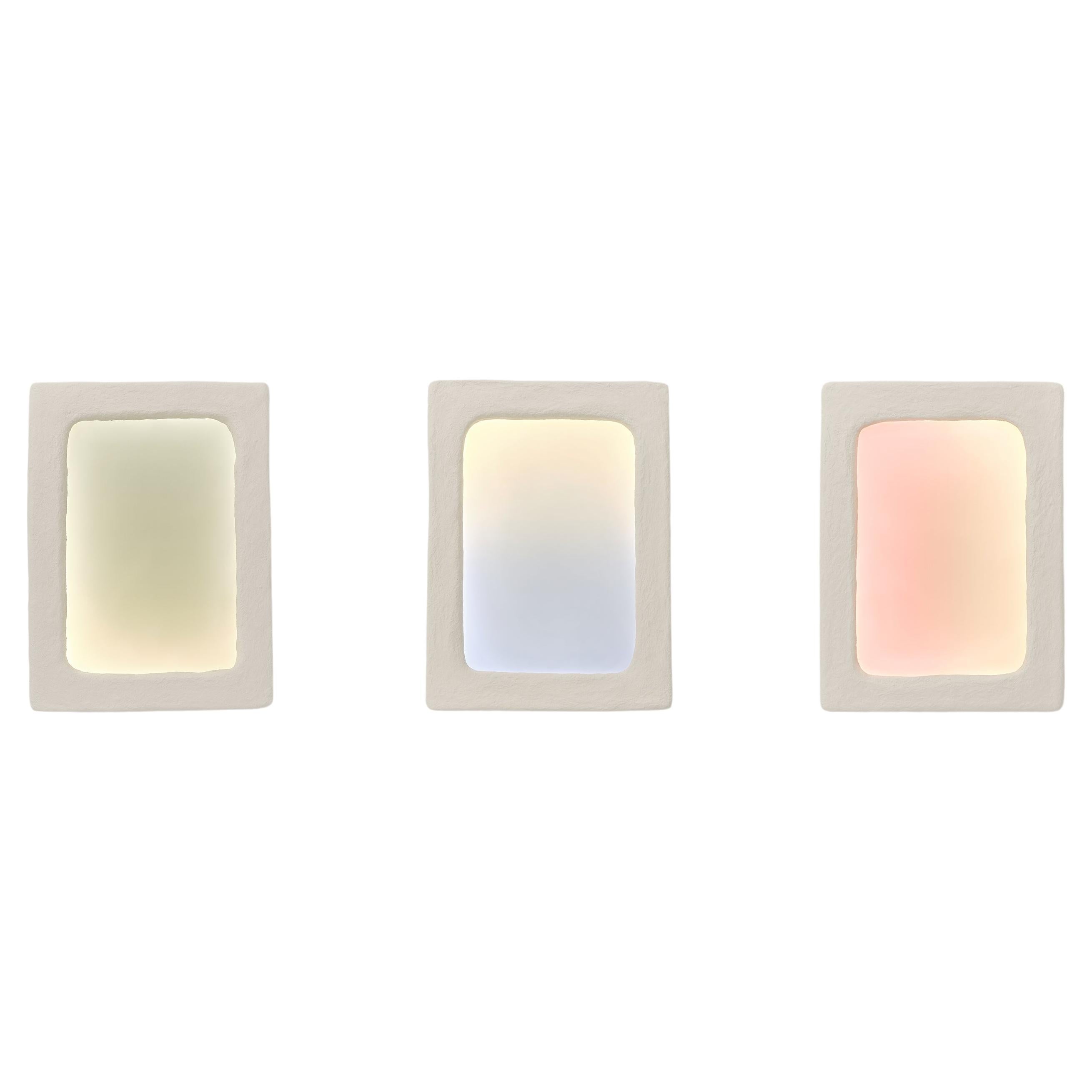 Set of Three Wall Lights,  Baechae Series by Jungeun Hong, Atelier Jun