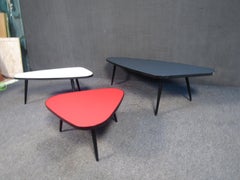 Set of Three Colorful Side Tables