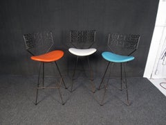 Set of Three Arthur Umanoff Vintage Stools