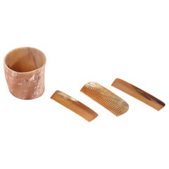 Set of Three Combs and a Jar by Carl Auböck, Austria