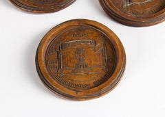 Set of Three Commemorative Coasters from the 1939 World's Fair