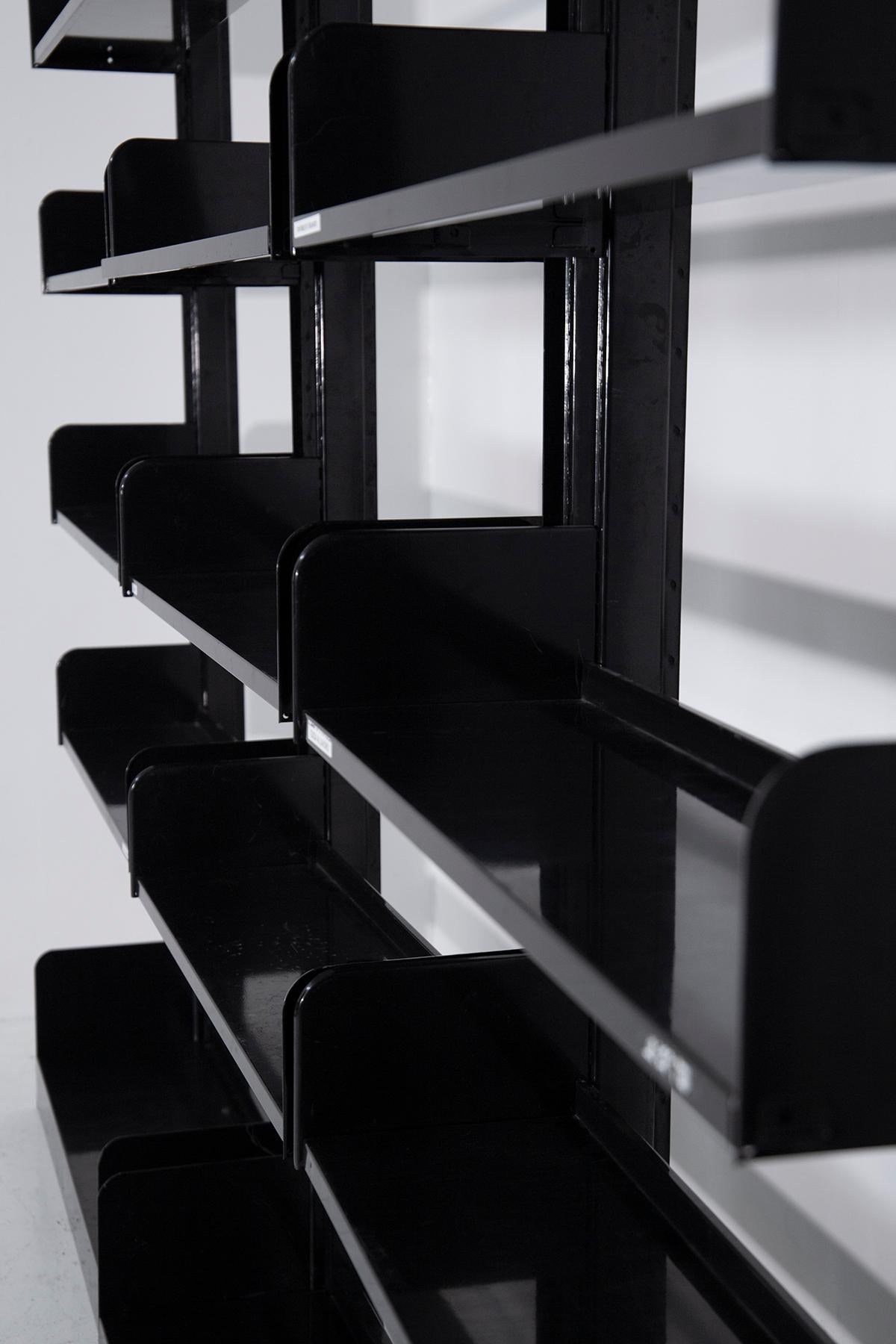 Set of three Congresso Bookcase by Lips Vago black 3