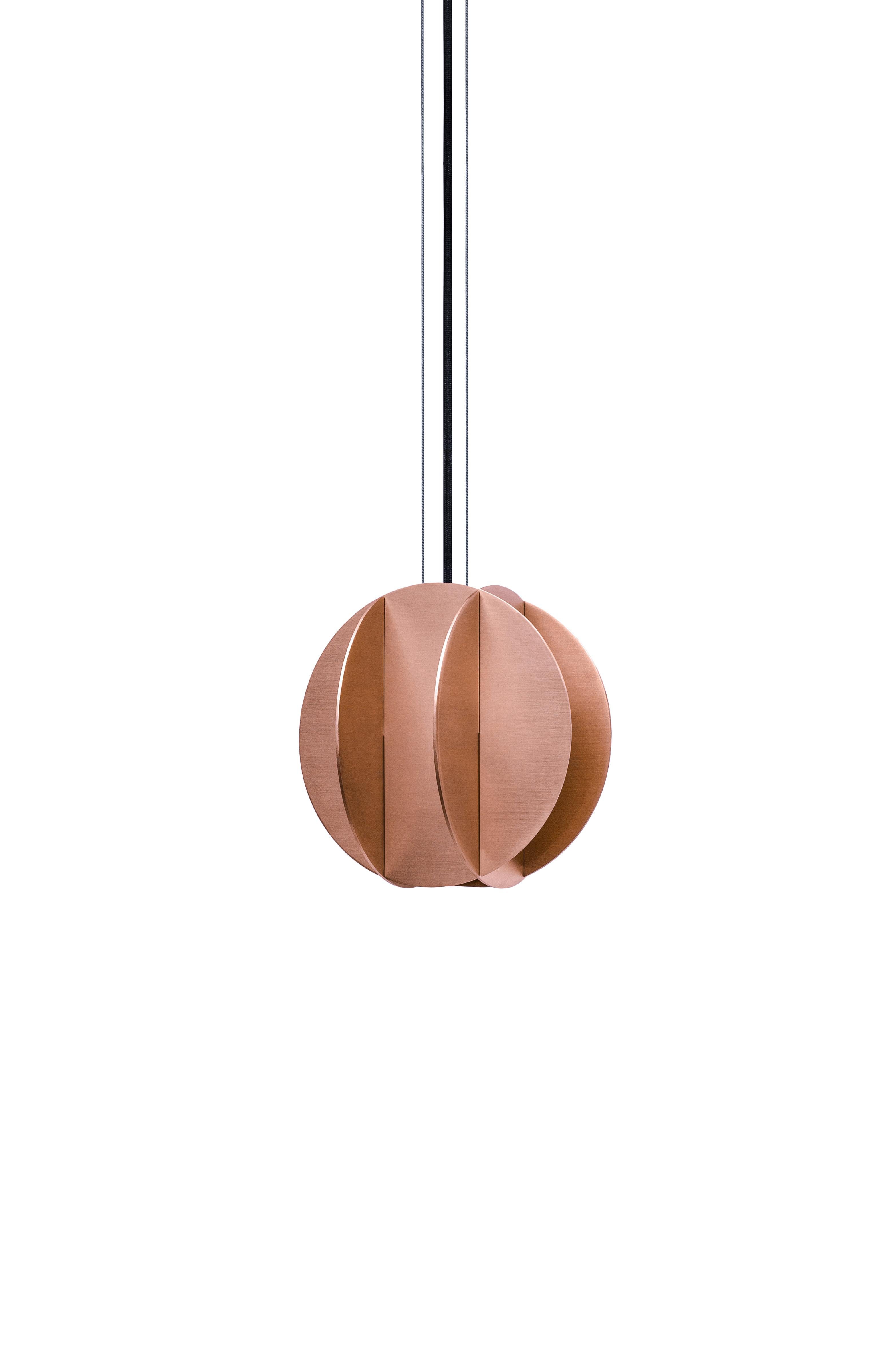 Set di tre lampade a sospensione contemporanee El Lamps Small CS3 di NOOM in Steele in vendita 9