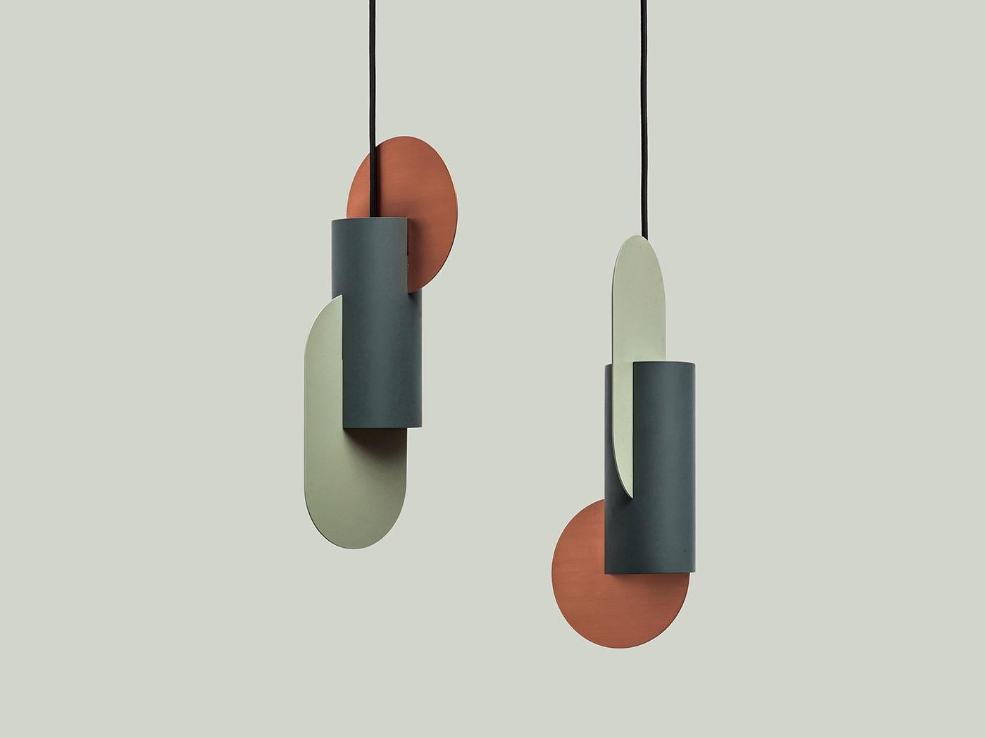 Suprematic lighting collection inspired by the geometric works of the great Suprematist Kazimir Malevich. 
Suprematism is a modernist movement in the art of the early twentieth century, focused on the basic geometric forms, such as circles, squares,