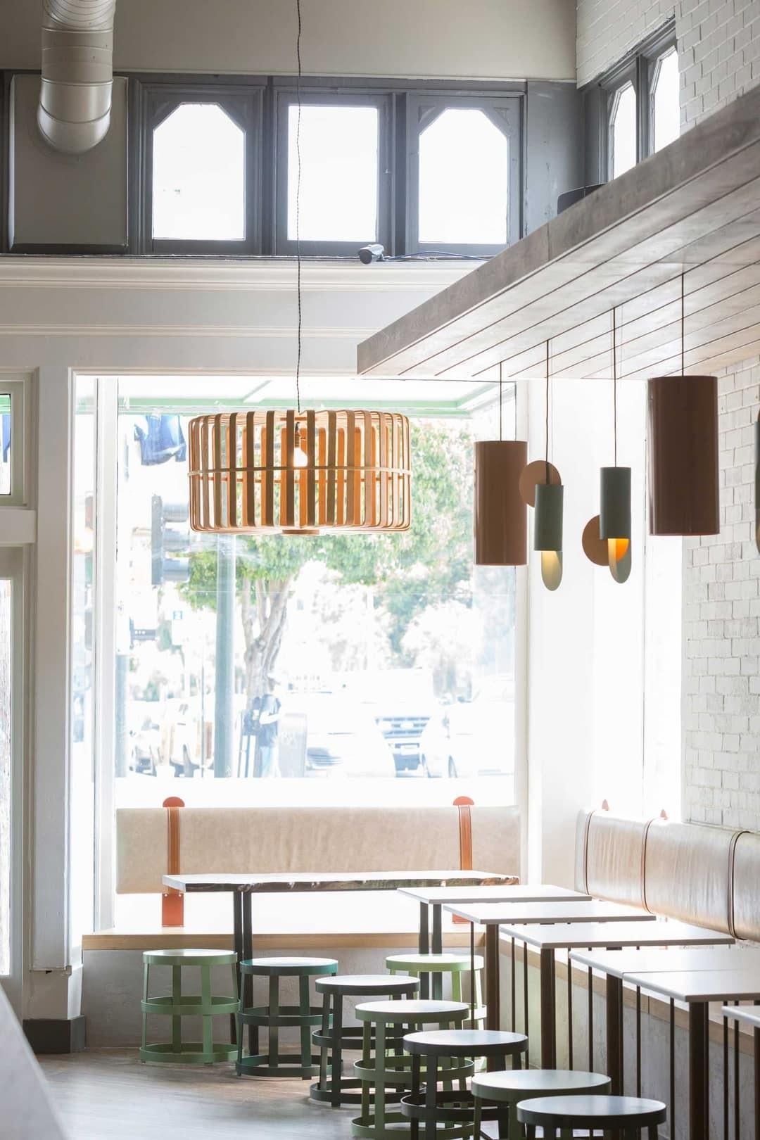 Set of Three Sculptural Pendant Lamps Suprematic by NOOM in Copper and Steel For Sale 3