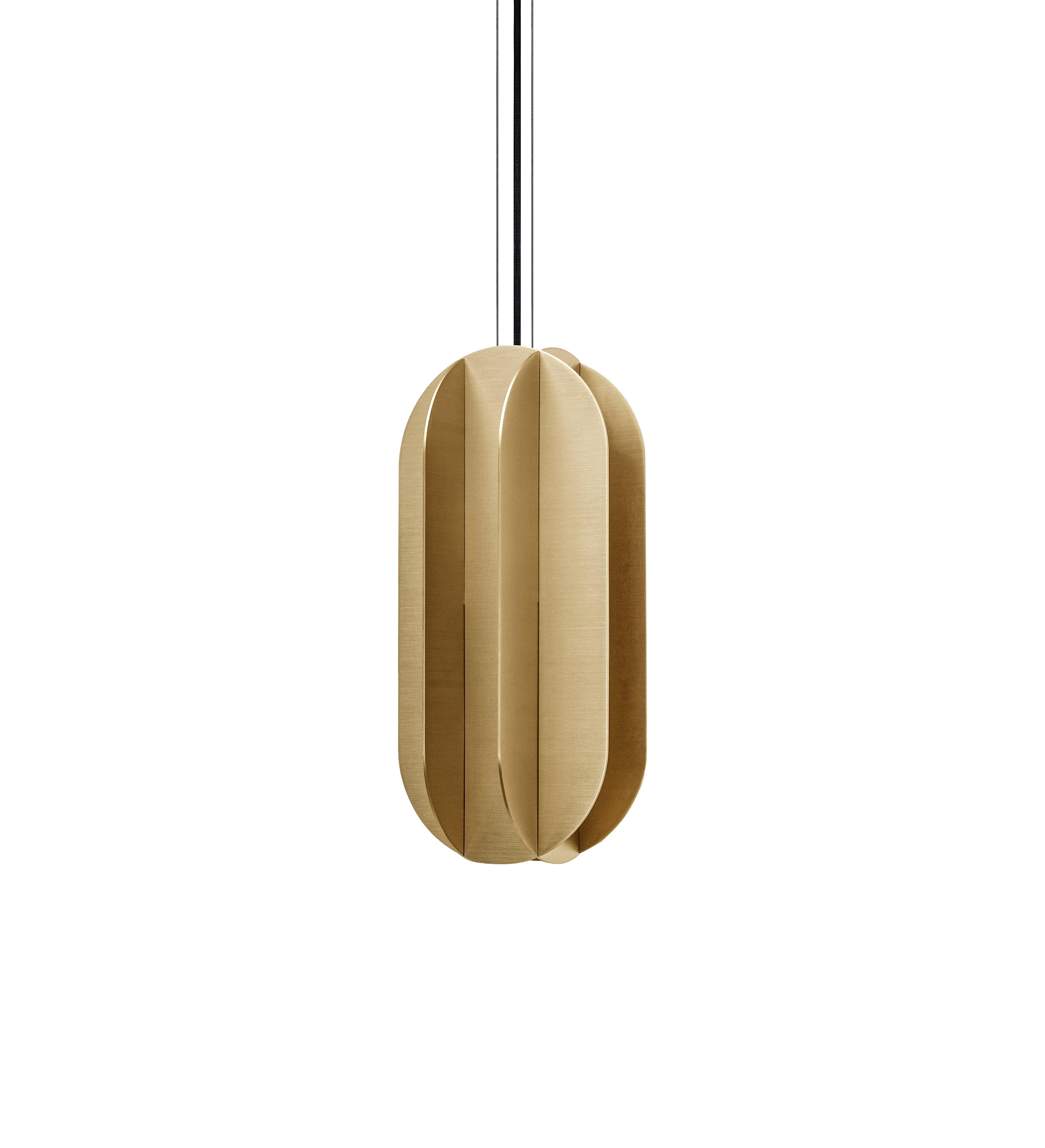 Set di tre pendenti contemporanei 'EL Lamp' CS1 di NOOM, Ottone In condizioni Nuovo in vendita a Paris, IDF
