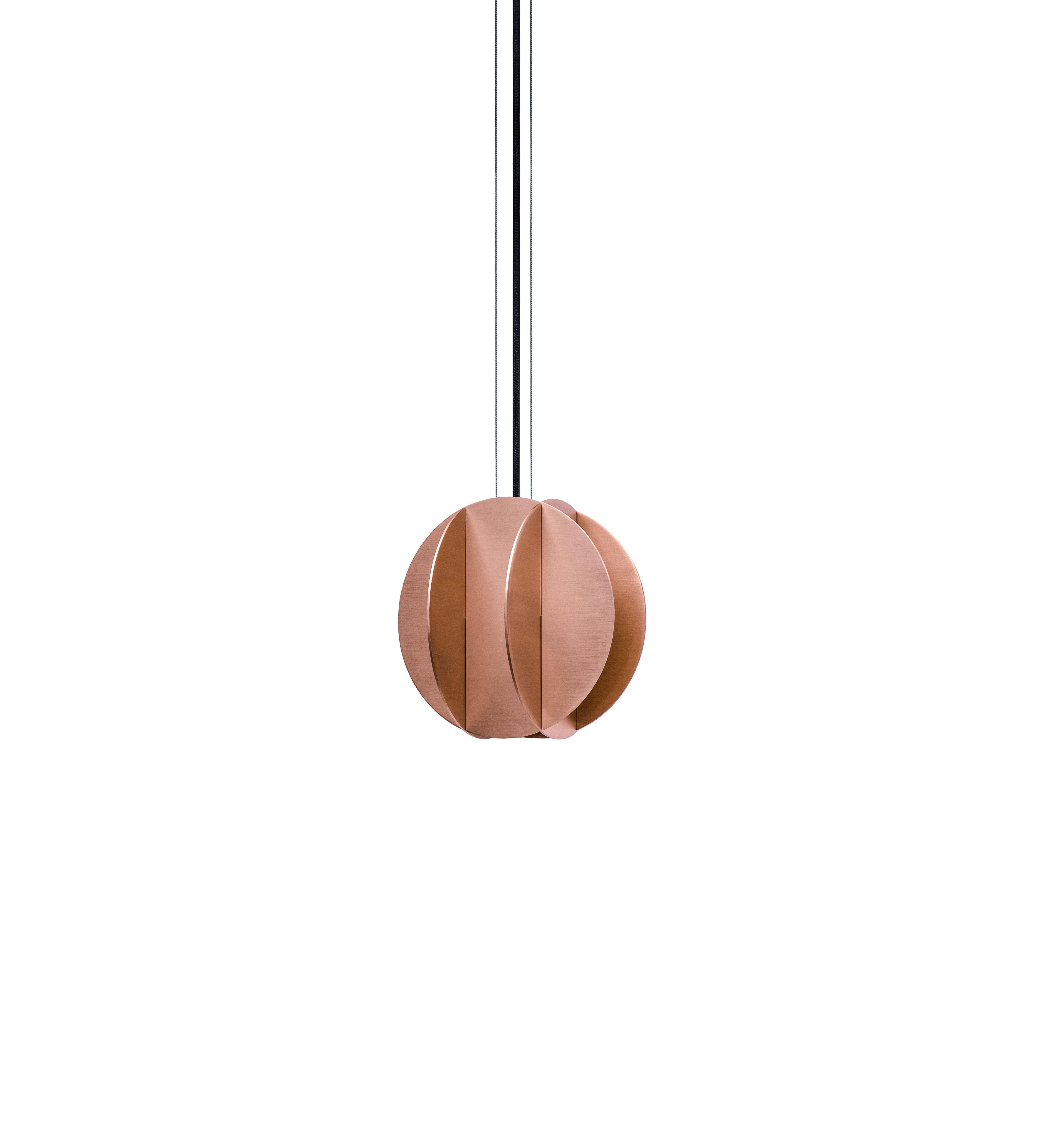 Brand: NOOM
Designer: Kateryna Sokolova
Materials: Copper
Dimensions of each lamp: H 15 cm x W 15 cm x D 15 cm
Net weight of each lamp: 1,5 kg
Electrification of each lamp: 2 × LED G9 10W.

EL collection of lighting is inspired by the geometric