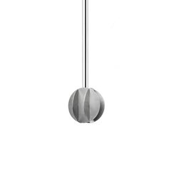 Set of Three Contemporary Small Pendants 'EL Lamp CS3' by NOOM, Steel