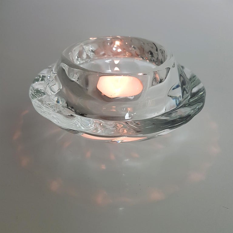 Set of Three Crystal Glass Votive Candle Holders by Royal ...