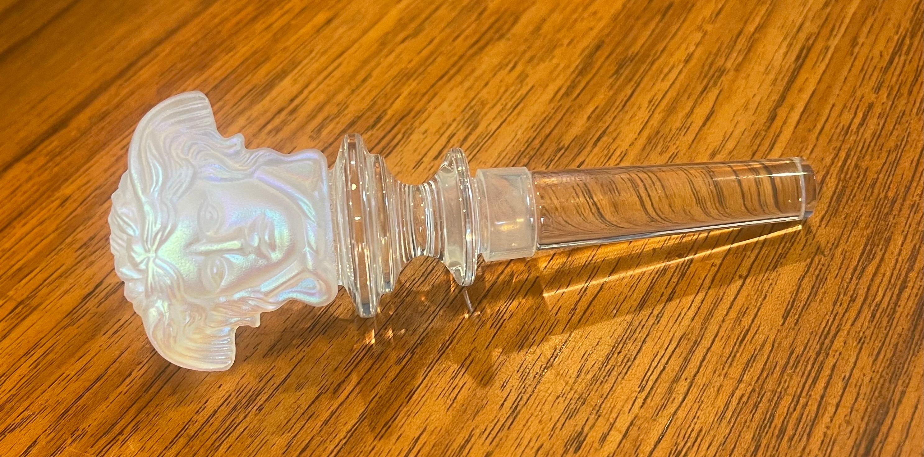 crystal wine bottle stopper