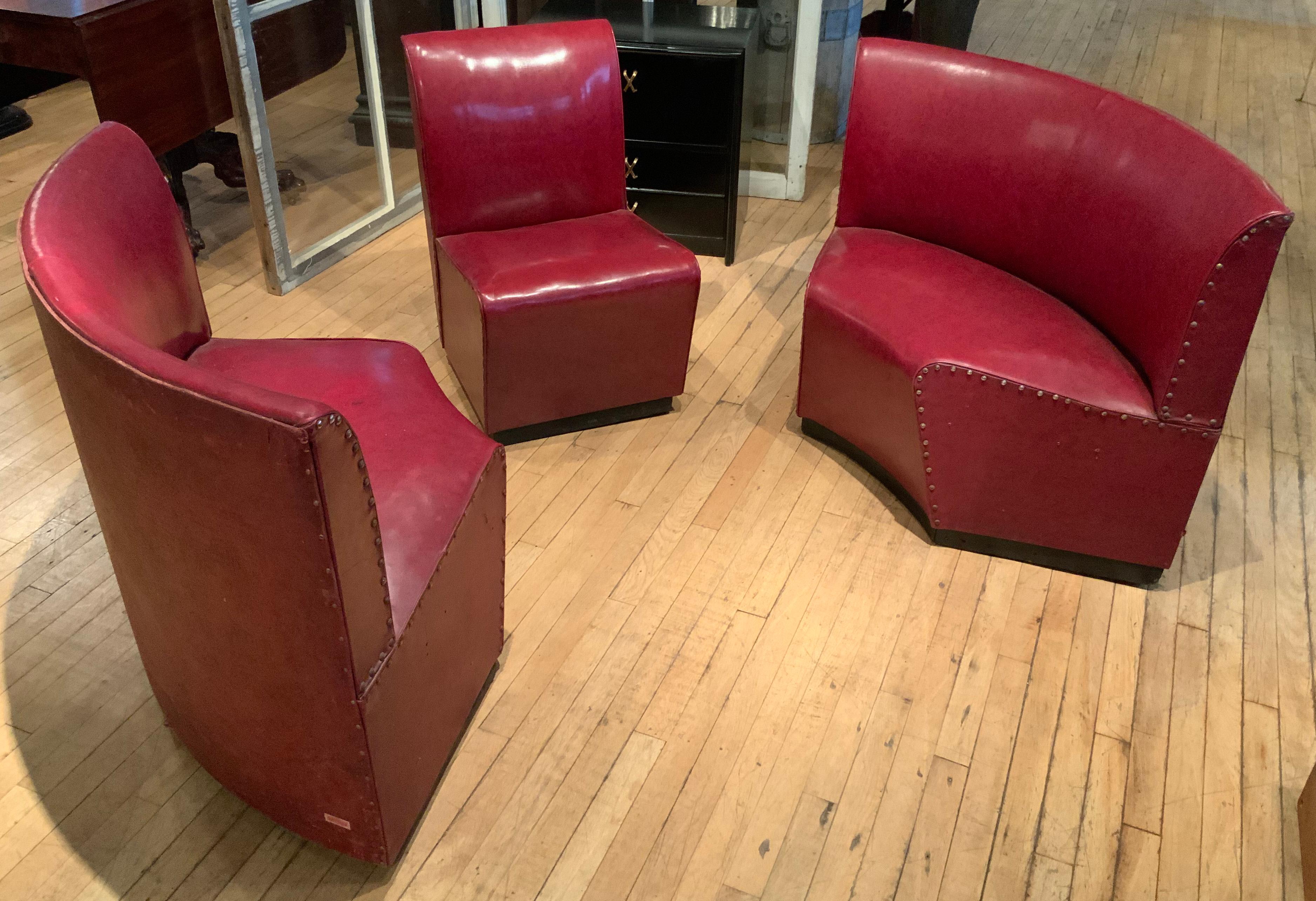 curved banquette sofa