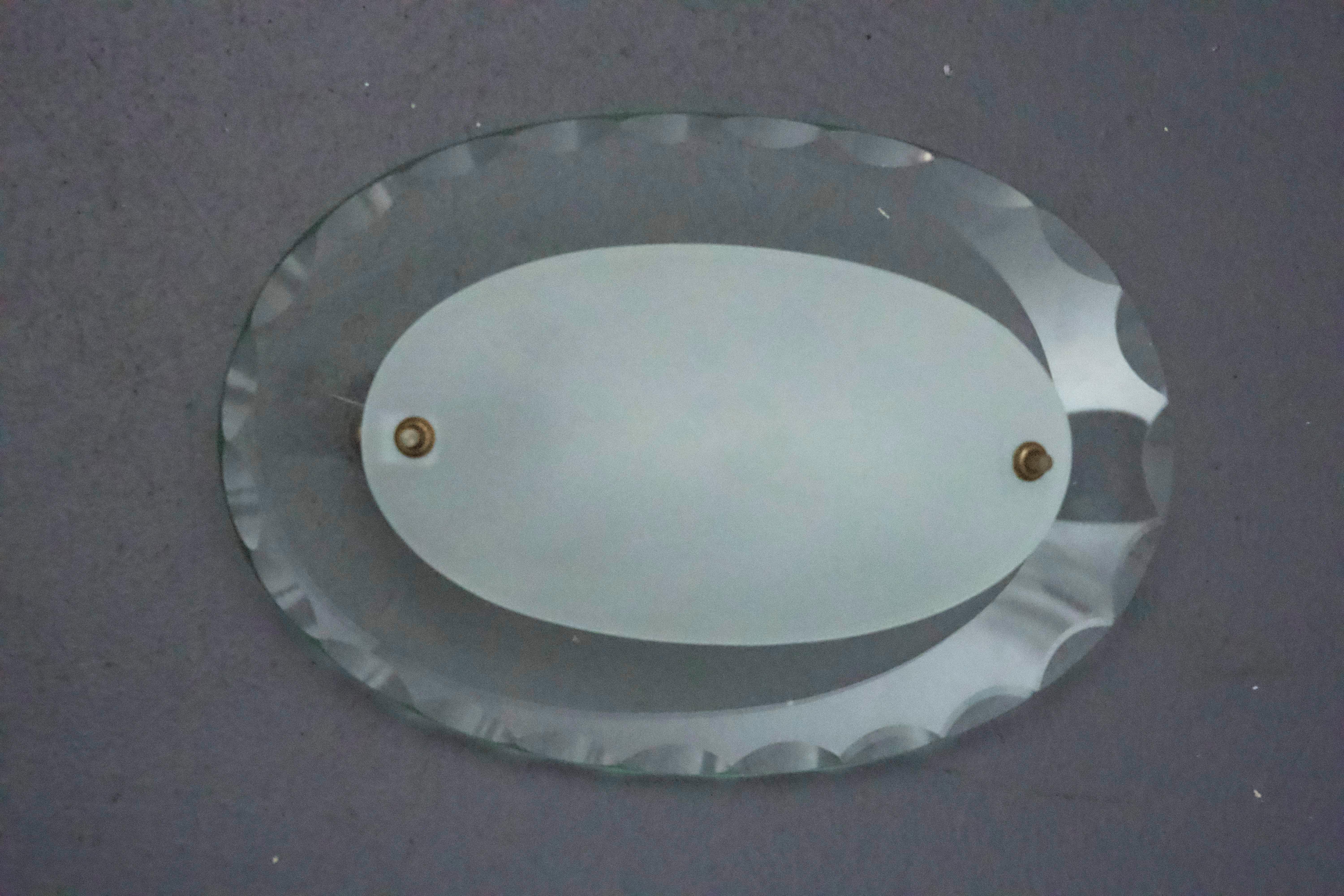Set of Three Curved Glass Sconces by Cristal Art, Italy, 1960s For Sale 5
