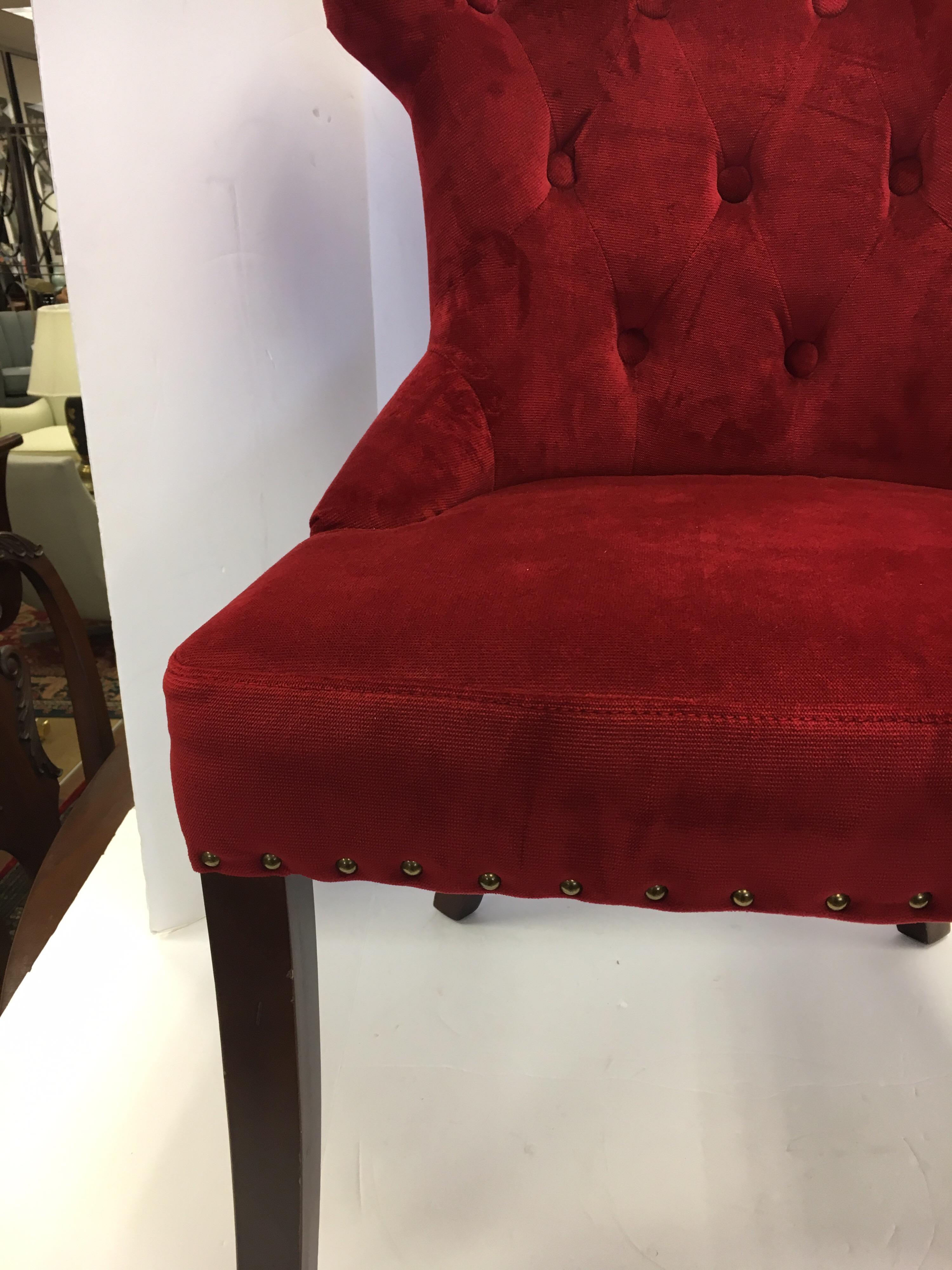 upholstered nailhead dining chairs