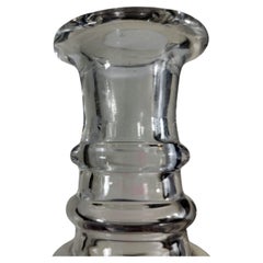 Set of Three Cut Glass Crystal Decanter Bottles by Stuart, C1945