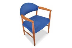 Set of Three Danish Kurt Olsen Mid Century Armchairs Chairs in Teak
