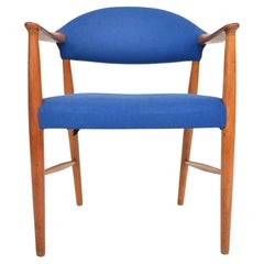 Set of Three Danish Kurt Olsen Mid Century Armchairs Chairs in Teak