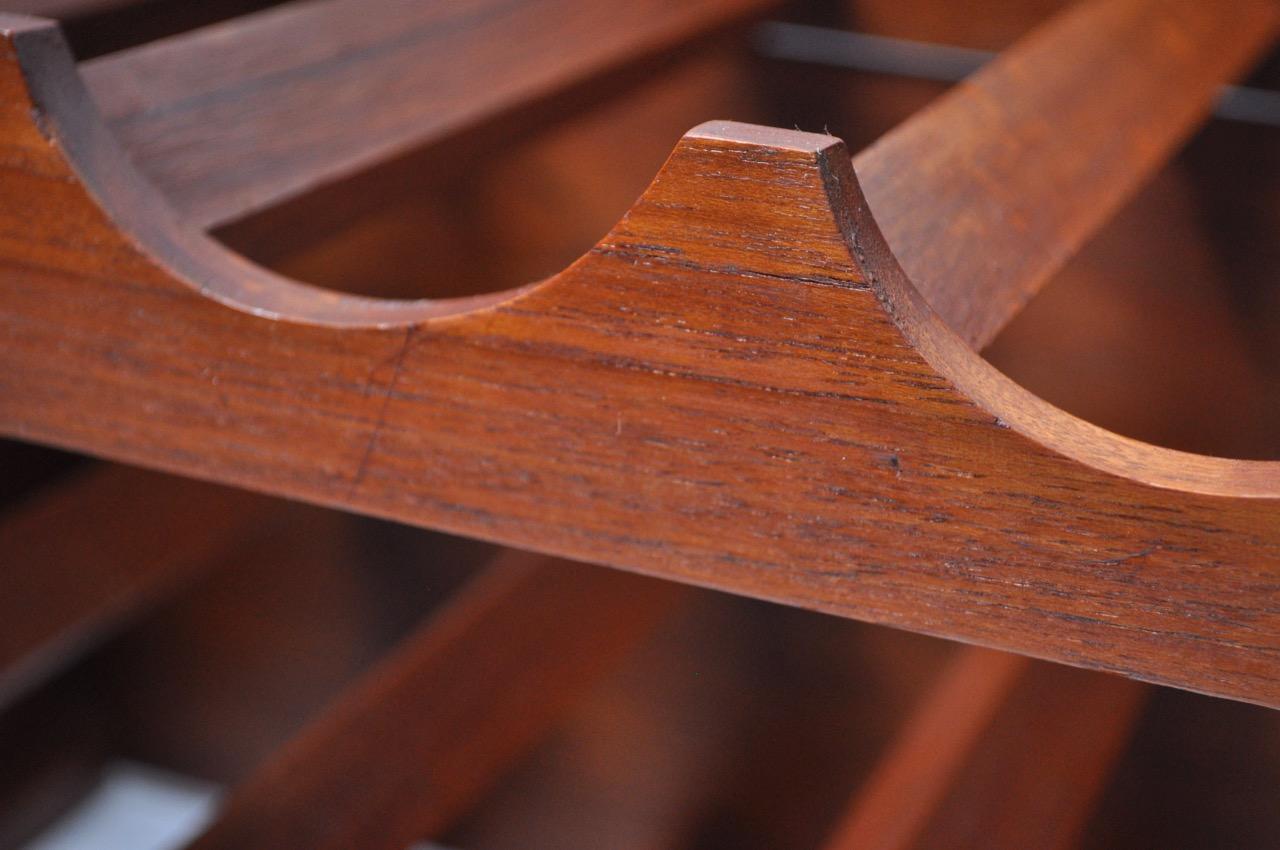 Set of Three Danish Modern Modular Teak Wine Racks by Kalmar 1