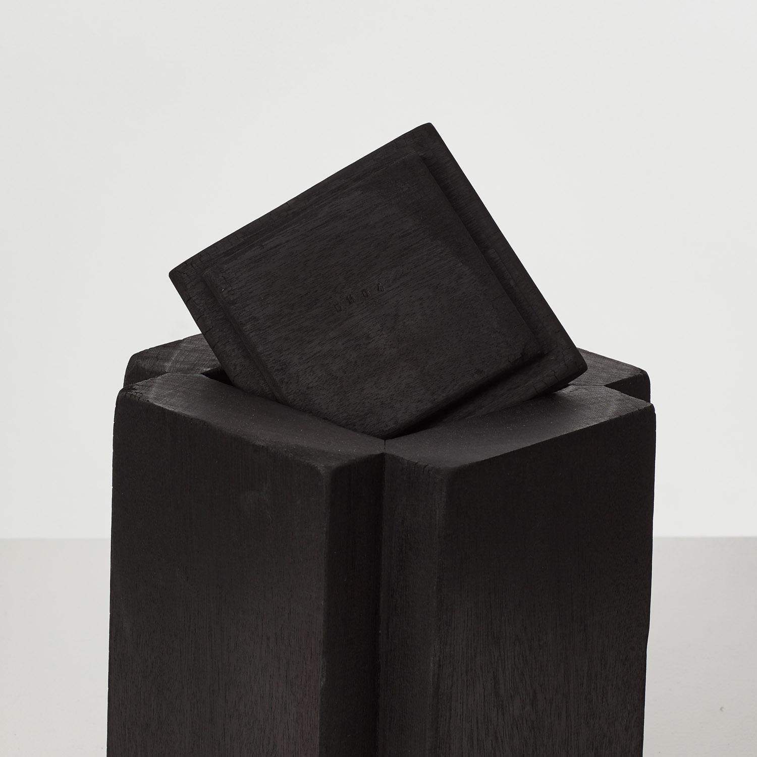 Wood Set of three David Horan charred wood vessels - UK, 2024 For Sale