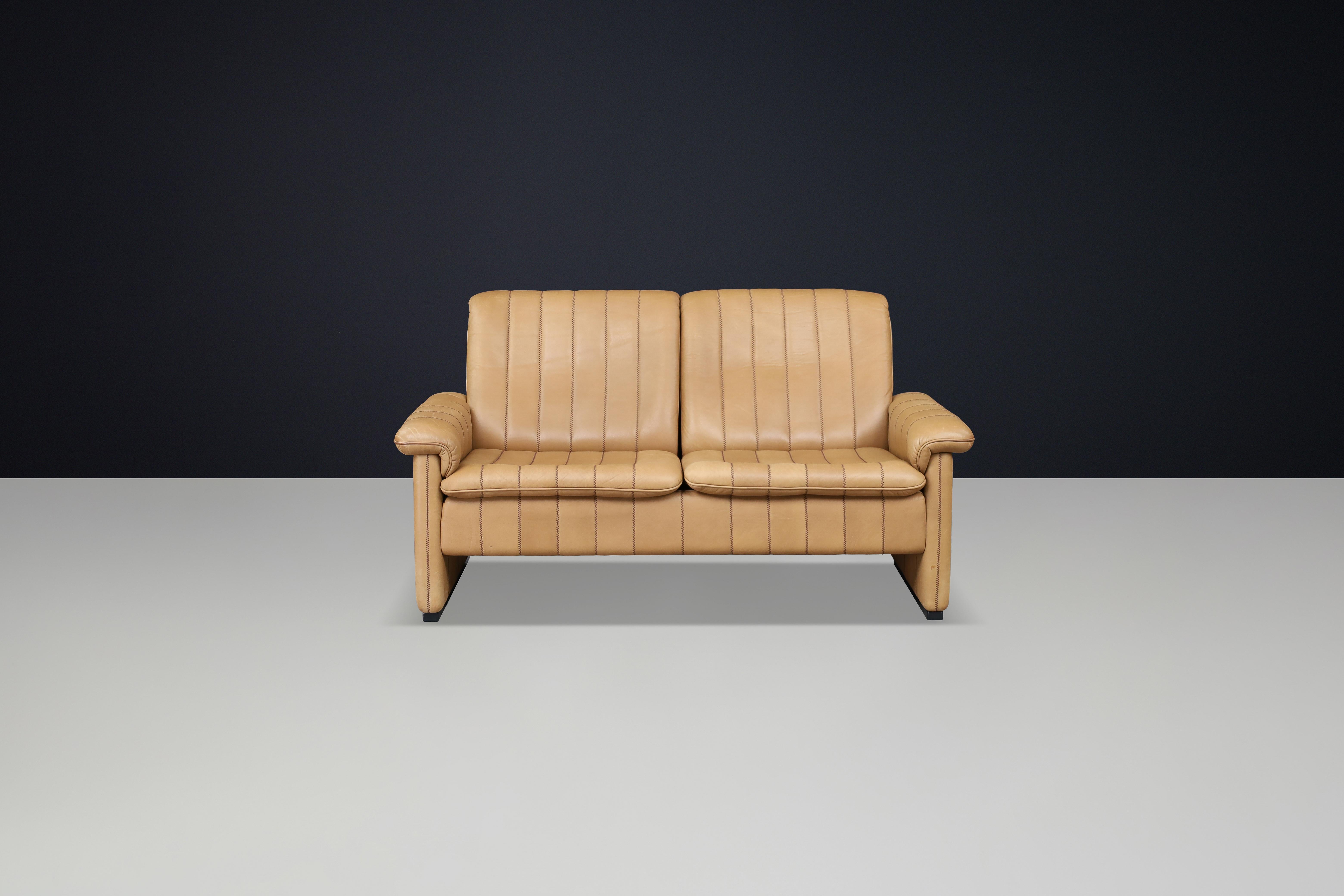 Set of Three De Sede DS-83 Sofas in Tan Leather, Switzerland, 1970s For Sale 7