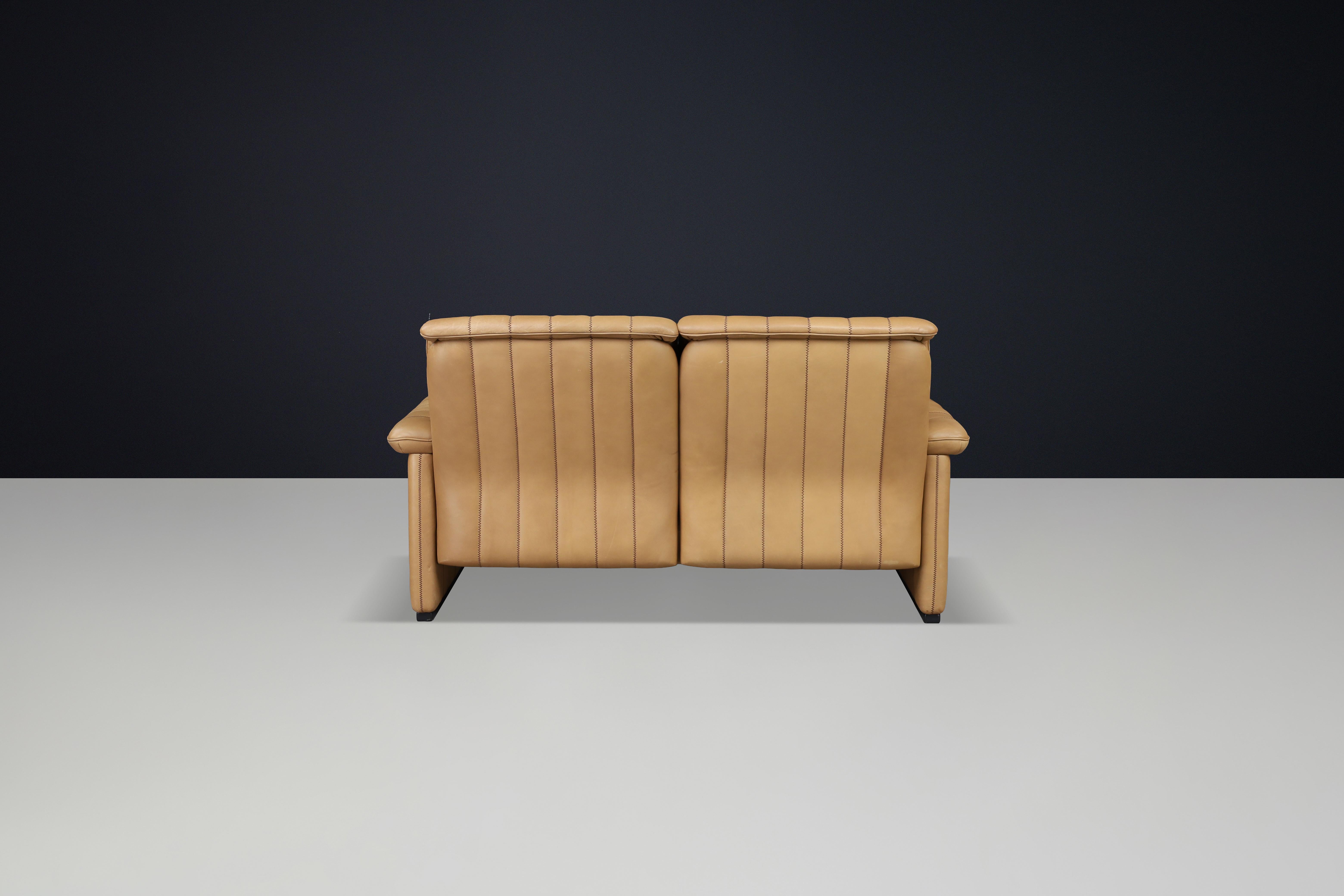 Set of Three De Sede DS-83 Sofas in Tan Leather, Switzerland, 1970s For Sale 11