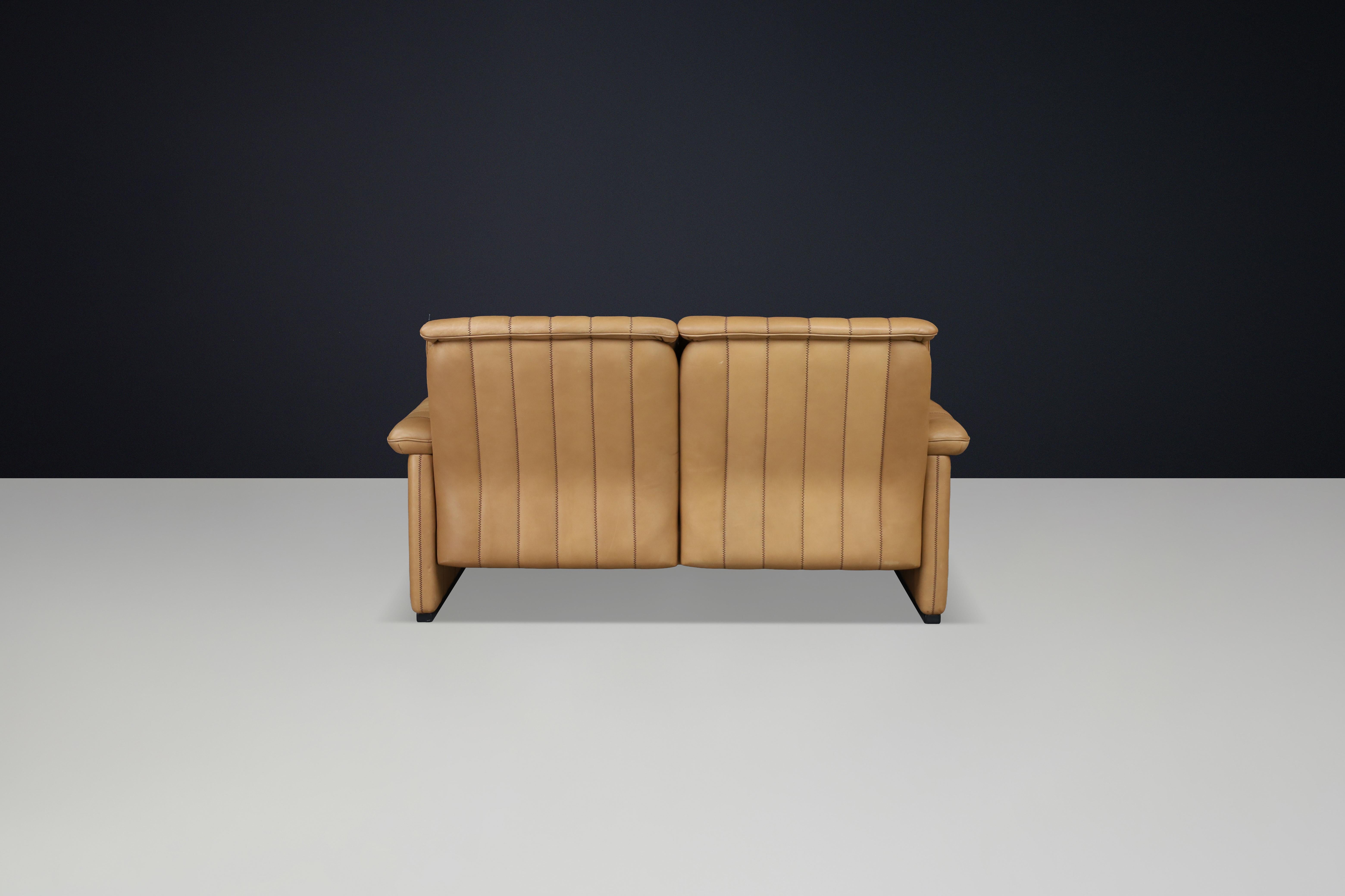 Set of Three De Sede DS-83 Sofas in Tan Leather, Switzerland, 1970s For Sale 3