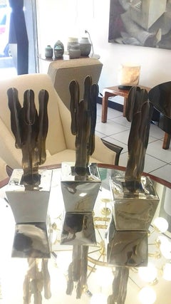 Set of Three Decorative Cactus